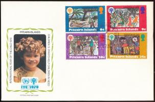 International Children's Year set + block 2 FDC Nemzetközi gyermekév sor + blokk 2 klf FDC-n