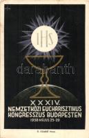 1938 Budapest XXXIV. Nemzetközi Eucharisztikus Kongresszus - 3 db képeslap / 34th International Eucharistic Congress - 3 postcards