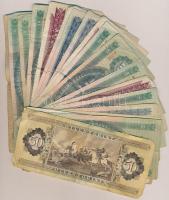 20db-os vegyes magyar forint bankjegy tétel, közte 1db 1949. 100Ft T:III,III-