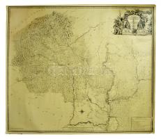 1999 Erdély térképe, reprint kiadás, kiadja Cartographia Kft., szakadással, 94x110 cm