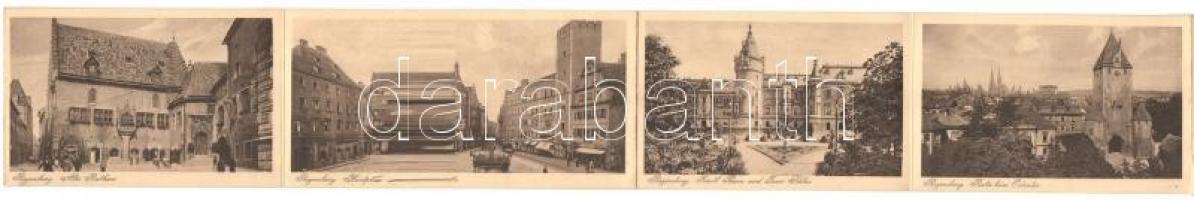 Regensburg - leporello booklet with 7 unused postcards