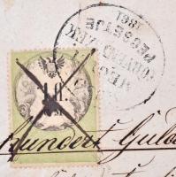 1857 Kötelezvény 1854-es 1fl (Gulden) CM illetékbélyeggel, törvényszéki bélyegzővel