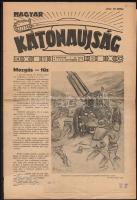 1939 Magyar Katonaujság, 1939. szeptember 24. szám, II. évfolyam 39. szám, benne számos aktuális hírrel, a címlapon némi hiánnyal, a széleken némi szakadással.