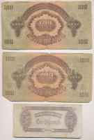 1944. 1P-100P "A Vörös Hadsereg Parancsnoksága" (10x) T:III,III-