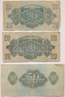 1944. 1P-100P "A Vörös Hadsereg Parancsnoksága" (10x) T:III,III-