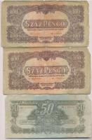 1944. 1P-100P "A Vörös Hadsereg Parancsnoksága" (10x) T:III,III-