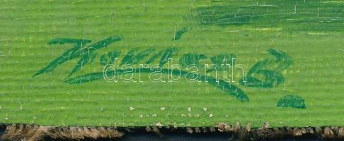 Kovács jelzéssel: Virágos kert. Olaj, vászon, jelzett, 13x18 cm