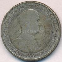 1930. 5P Ag "Horthy jobbra" T:3 patina Adamo P8