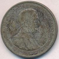 1930. 5P Ag "Horthy jobbra" T:3 patina Adamo P8