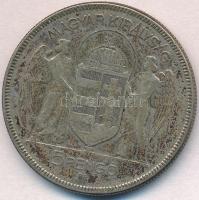 1930. 5P Ag "Horthy jobbra" T:3 patina
Adamo P8