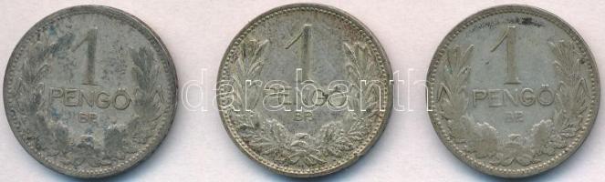 1926-1939. 1P Ag (3xklf) T:2,2- patina