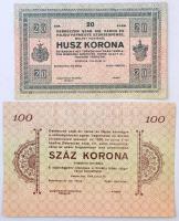 Debrecen "Debreczen szabad királyi város és Hajdú vármegye szükségpénze" 1919. 20K + 1919....