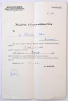 Budapest 1945. "Magyar Vegyipari Munkások Termelő és Értékesítő Szövetkezete" ideiglenes ü...