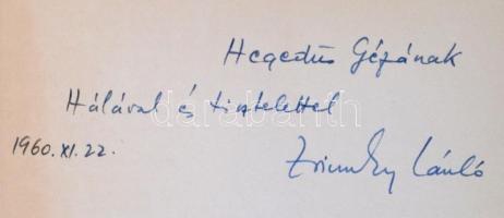 Kárpáti Miklós: A halhatatlan Figaro. Bp., 1960, Gondolat. Hegedüs Gézának dedikált példány. Kartoná...