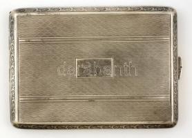 Ezüst(Ag) cigarettatárca, jelzett, 10x8 cm, nettó: 110,4 g