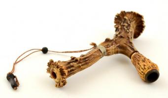 Szarvasagancs pipa, m: 17,5 cm