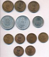 1931-1944. 1f Br (6x) + 2f Br (3xklf) + 10f Cu-Ni + 1P Al (2xklf) T:1,1-,2