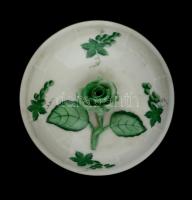 Herendi szőlőlevél mintás mokkás készlet, kézzel festett, jelzett, kopott aranyozás