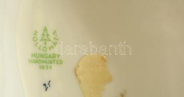 Hollóházi  mandolinon játszó ifjú, kézzel festett, jelzett, hibátlan, m:22 cm