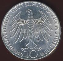 NSZK 1972. 10DM Ag "Olipia-sportolók" T:1