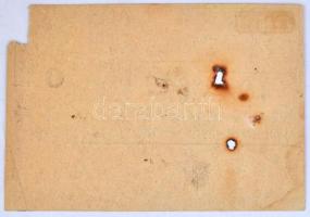 1874. "27. sz. m. k. lotto-gyüjtöde" betéti jegye T:III,III- ly., sarokhiány / 
Hungary 1...