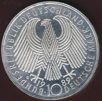 NSZK 1989. 10DM Ag "1949-1989. Republik " T:1
