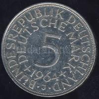 NSZK 1964J 5DM Ag  T:2/3 ph