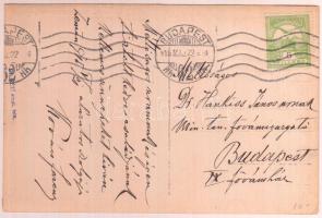 1915 Zimony, felrobbantottvasúti híd, Réti amatőr felvétele, postán megküldve, hátulján pecséttel je...