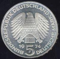NSZK 1974. 5DM Ag "Grundgesetz"  T:2