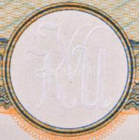 Ungvár 1940. "Kárpáti Villamosművek R.T. Ungvárott" részvény 35P-ről, szárazpecséttel T:I-...