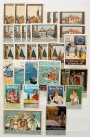 400 db német 1920 előtti levélzáró szines, változatos anyag jobbakkal, berakóban / 400 German labels...