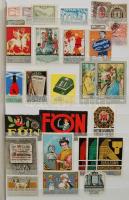 400 db német 1920 előtti levélzáró szines, változatos anyag jobbakkal, berakóban / 400 German labels...