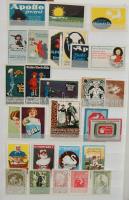 400 db német 1920 előtti levélzáró szines, változatos anyag jobbakkal, berakóban / 400 German labels...