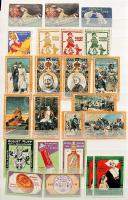 400 db német 1920 előtti levélzáró szines, változatos anyag jobbakkal, berakóban / 400 German labels...