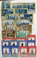 400 db német 1920 előtti levélzáró szines, változatos anyag jobbakkal, berakóban / 400 German labels...