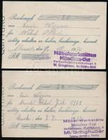 Németország 30-as évek 15 db nyugta