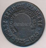 1940. &quot;MOLSZ Szent Imre kerülete 1925-1940  - Sanctus Emericus 1930&quot; Br plakett eredeti tokban (64mm) T:2 ph.