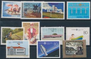 1981-1992 Europa CEPT 11 diff stamps, 1981-1992 Europa CEPT motívum 11 klf bélyeg