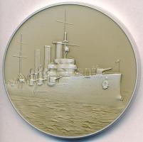 Szovjetunió DN Aurora fém emlékérem dísztokban (54mm) T:1- Soviet Union ND Aurora metal commemorative medallion in case (54mm) C:AU