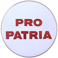 ~1930-1940. Pro Patria zománcozott fém jelvény (41mm) T:2