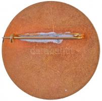 ~1930-1940. "Pro Patria" zománcozott fém jelvény (41mm) T:2