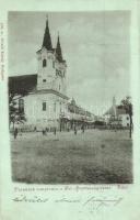 1899 Vác, Piaristák temploma a Szentháromság téren, Divald Károly 159. sz.