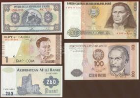 Egész világ 21db klf  bankjegy  T:I