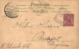 SS Árpád in Catania, LII-4. Philipp & Kramer, artist signed (EK)