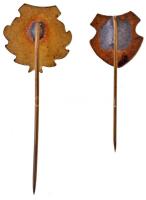 DN "Kossuth címer" zománcozott fém kitűző (~12x12mm) + DN "Kossuth címer" festet...