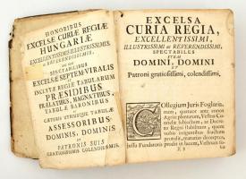 Huszty István: Jurisprudentia practica seu commentarius novus in jus Hungaricum. Buda, 1745, Typis V...