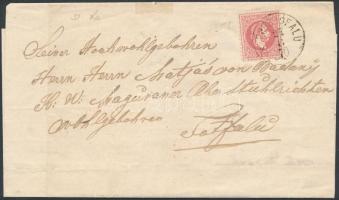 1870 5kr on cover 