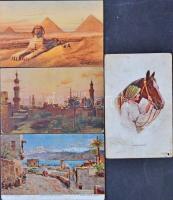 Több mint 300 régi motívum képeslap kicsit vegyes minőségben, közte Szentföld, Egyiptom, Róma városk...