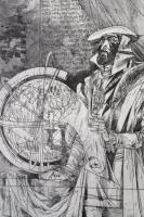 Kass János (1927-2010): Hamlet. Rézkarc, papír, jelzés nélkül, 38×28 cm