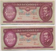 1968. 100Ft (4x) párban sorszámkövetők T:II ropogós papír
Adamo F32